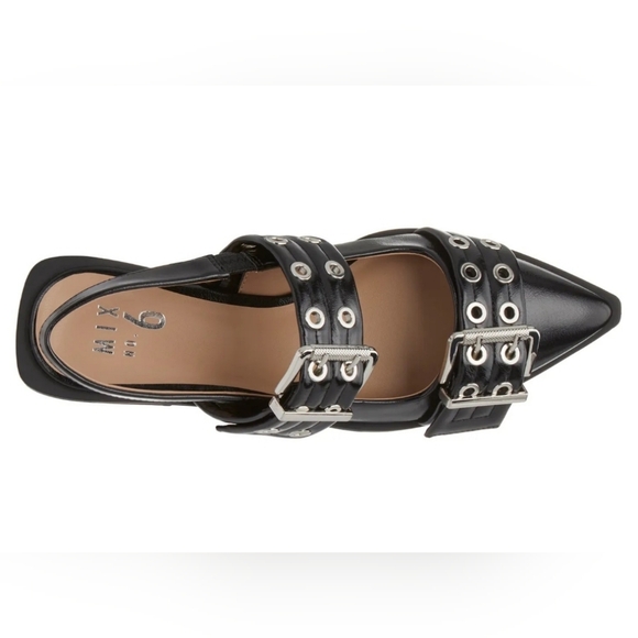 Mix No. 6 Sybel Slingback Flats with Buckle Detail - Picture 2 of 8